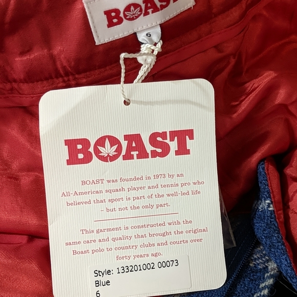 NWT Women's Boast Blue Harris Tweed Shorts Size 6 - Picture 6 of 8